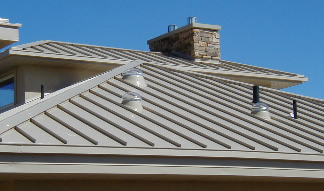 Roof with Three Tubular Skylights